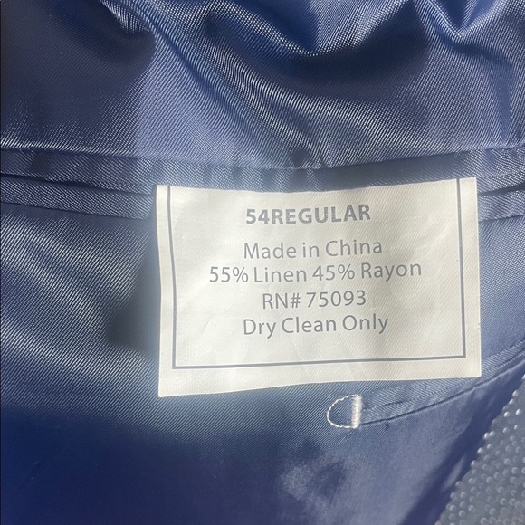 Men's Black Blazer with White Trim - Picture 7 of 9